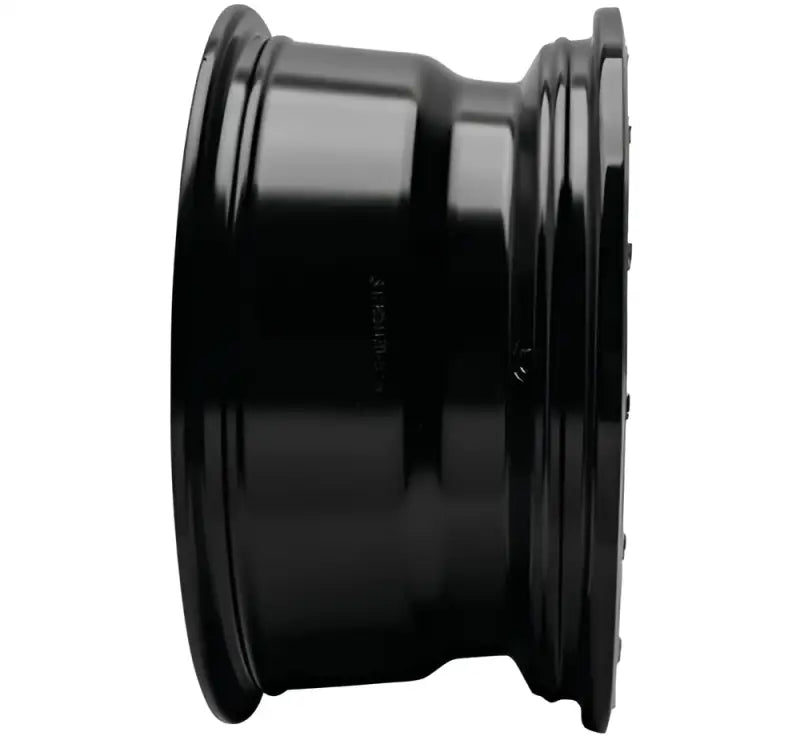 QuadBoss Wagon 15x7 black matte alloy wheel with five-spoke design