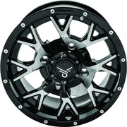 QuadBoss Wheels: QuadBoss Wagon 15X7 - 5+2 - 4/137 - Machined - 608561