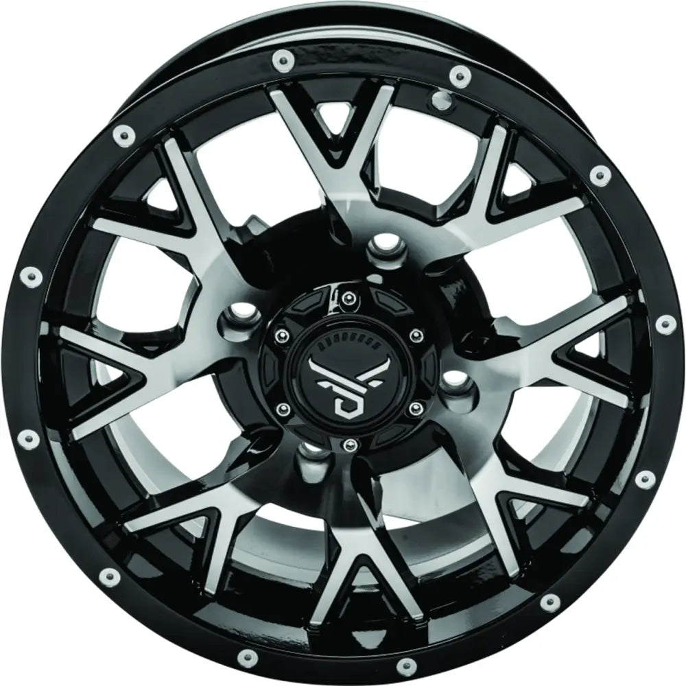 QuadBoss Wheels: QuadBoss Wagon 15X7 - 5+2 - 4/137 - Machined - 608561