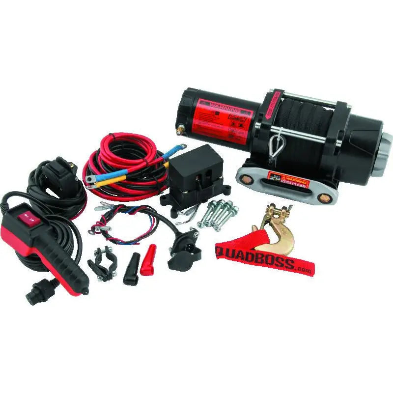 QuadBoss 608701 QuadBoss Winch 2500Lb W/Synthetic Rope - 608701