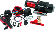 QuadBoss Winch 2500Lb with synthetic rope and accessories for tough recovery jobs