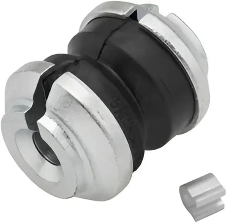 Black rubber bushing with metal ends for QuadBoss Winch Bumper used in winch bumpers