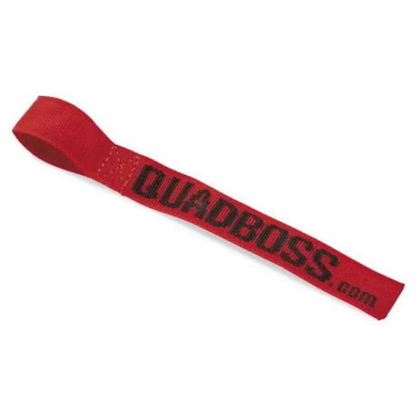 Red fabric strap for QuadBoss Winch Hook Pull Strap, ideal for winch hook pull tasks