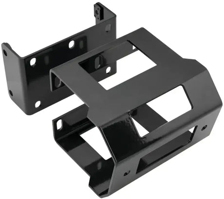 Black metal mounting brackets for John Deere Gator from QuadBoss Wnch Mnt QB 568390