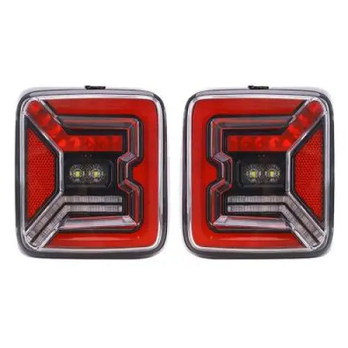Quake LED Housing: ABS Plastic Tail Light Assembly QTE347 - Jeep Wrangler JL Tech Ligh