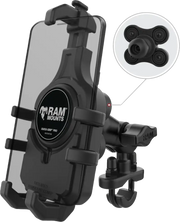 Quick Grip Pro Hbar Phn Mnt W/Vibe Safe Short - RAM