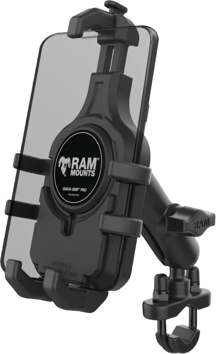 Quick Grip Pro Handlebar Phone Mount Med - RAM