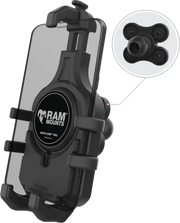 Quick Grip Pro Phone Holder W/Vibe Safe Ball - RAM