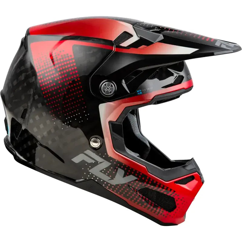 Formula S Carbon Protocol Helmet Black Carbon/Red 2x - FLY RACING