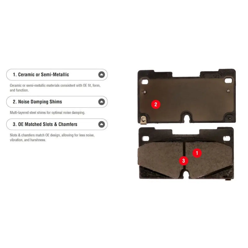 R/M Brakes Limited Supplier Warranty Brake Pad MGD2200CH - Set