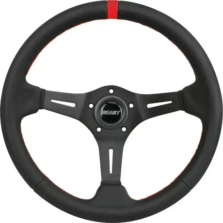 GRANT R&P Steering Wheel Black Leather for Powersports