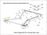 R001785-005 Carefree RV Awning Idler Cover For Use With Latitude - RV and Auto Parts