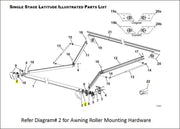 R001848 Awning Roller Mounting Hardware