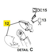 R001932-006 Carefree Cover Kit Idler Alt Blk