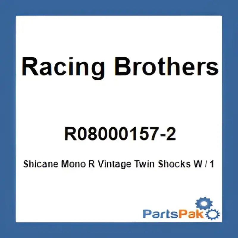 R08000157-2 Racing Brothers Shicane Mono R Vintage Twin Shocks W/ 115-155 Springs - Suspension