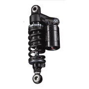 Black motorcycle shock absorber with external reservoir and adjustable preload for R0800192 Racing Brothers Shicane HLR