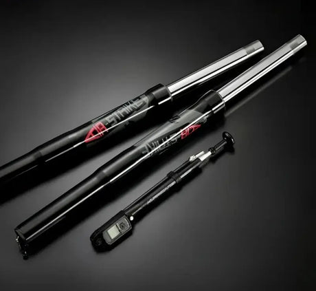R09S0401-1 Racing Brothers Air-Strike Forks Silver Lugs Grom/Monkey - RV and Auto Parts