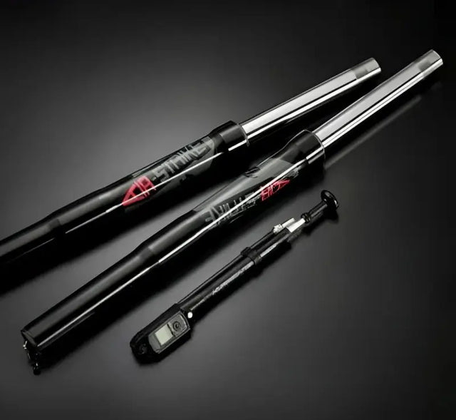 R09S0401-1 Racing Brothers Air-Strike Forks Silver Lugs Grom/Monkey - RV and Auto Parts