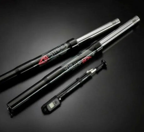 R09S0401-2 Racing Brothers Air-Strike Forks Black Lugs Grom/Monkey - RV and Auto Parts