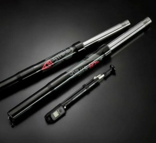 R09S0401-2 Racing Brothers Air-Strike Forks Black Lugs Grom/Monkey - RV and Auto Parts