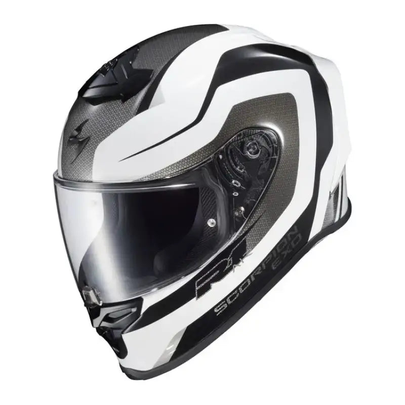 R1-1105 Scorpion Exo Exo-R1 Air Full Face Helmet Hive Gold/Black Lg - Helmets