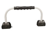 R122 Rv Designer Gripsafe Handrail Assist 22' White for RV safety and stability, grip design, black and white handle components.