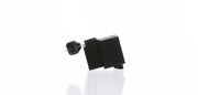 Black square earring from R151 Arco Marine Relay product line, stylish marine relay accessory