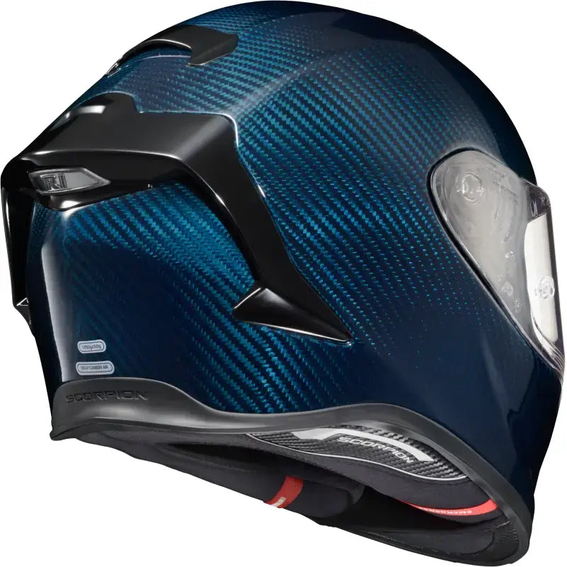 R1C-0207 Exo R1 Air Full Face Helmet Carbon Blue 2x - EXO-R1
