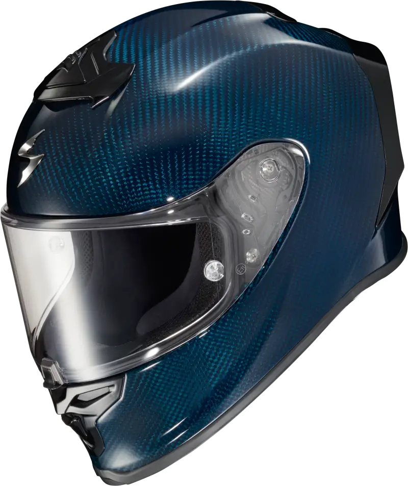 R1C-0208 Exo R1 Air Full Face Helmet Carbon Blue 3x - EXO-R1