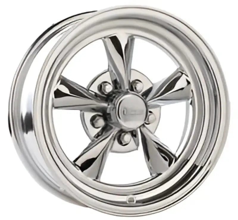 Shiny chrome star-spoke wheel rim from R24-566135 Drake Wheels Fuel Chrm