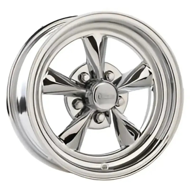 Shiny chrome star-spoke wheel rim from R24-566135 Drake Wheels Fuel Chrm