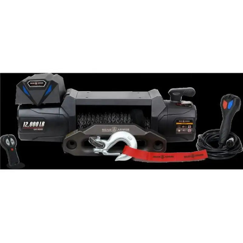 RA10801075 Road Armor Electric Winch; W/Synthetic Rope; 1 - Winch