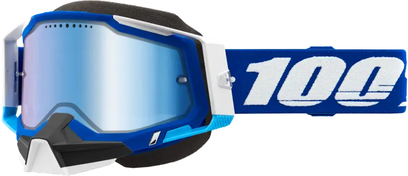 Racecraft 2 Snowmobile Goggle Blue Mirror Lens - Powersports