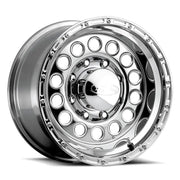 Raceline 887-50055 Raceline 887 Rock Crusher 15x10in / 5x139.7 BP / -47mm Offset / 107.95mm Bore - Polished Wheel