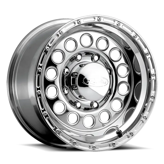 Raceline 887 Rock Crusher 16x8in / 5x139.7 BP / -20mm Offset / 107.95mm Bore - Polished Wheel - Wheels
