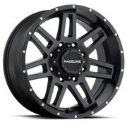 Raceline 931B Injector 16x8in / 8x165.1 BP / 0mm Offset / 125.2mm Bore - Satin Black Wheel - Wheels