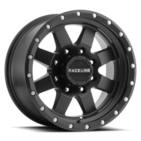 Raceline 935B Defender 17x9in / 6x135 BP / 0mm Offset / 94mm Bore - Satin Black Wheel - Wheels