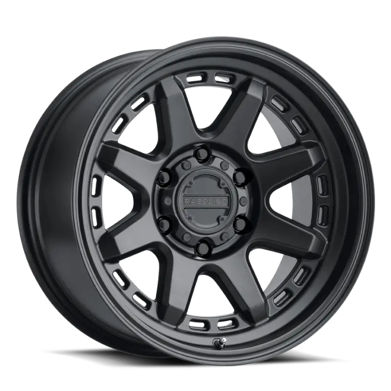 Raceline 947B Scout 18x9in / 6x139.7 BP / 18mm Offset / 106.1mm Bore - Satin Black Wheel - Wheels