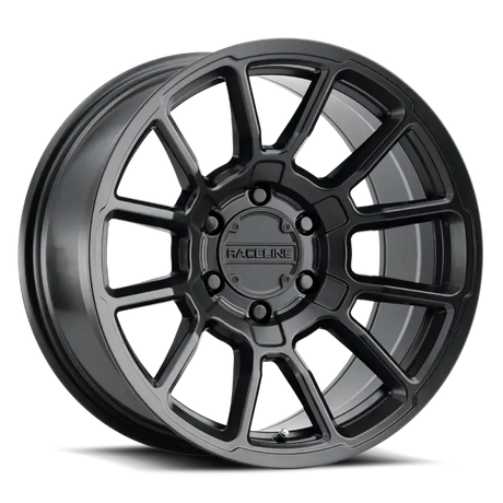 Raceline 950B Gauge 17x8.5in / 6x139.7 BP / 0mm Offset / 106.1mm Bore - Satin Black Wheel - Wheels