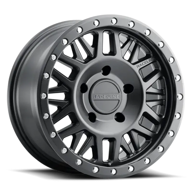 Raceline 951B Ryno 17x9in / 5x127 BP / -12mm Offset / 78.1mm Bore - Satin Black Wheel - Wheels