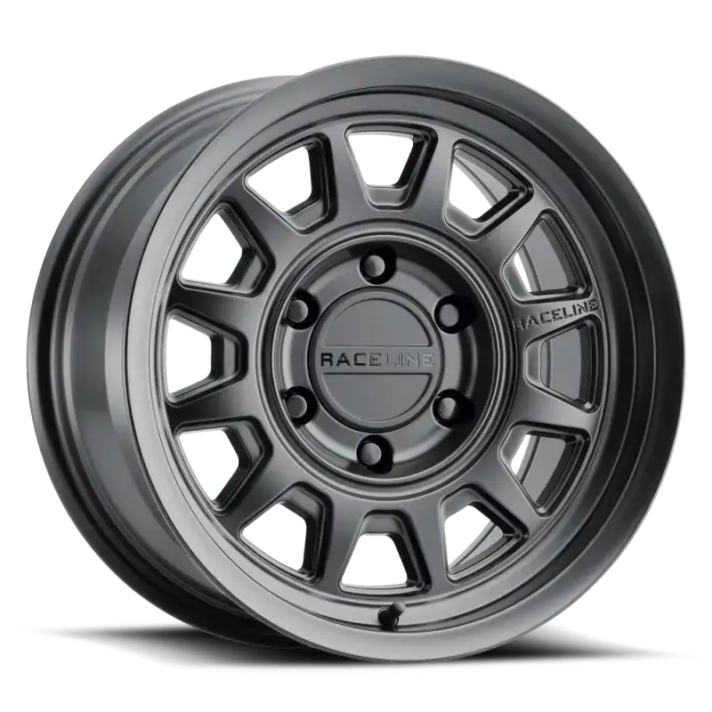Raceline 952B Aero 17x8.5in / 6x139.7 BP / 0mm Offset / 106.1mm Bore - Satin Black Wheel - Wheels