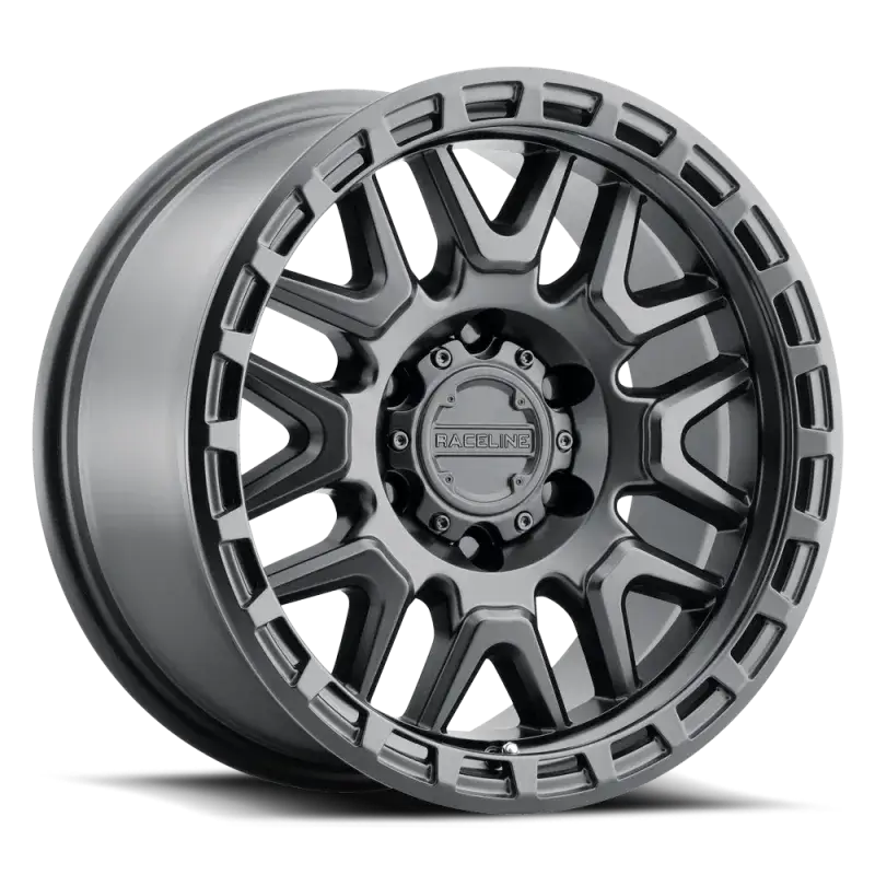 Raceline 953B Krank 17x8.5in / 6x139.7 BP / 0mm Offset / 106.1mm Bore - Satin Black Wheel - Wheels