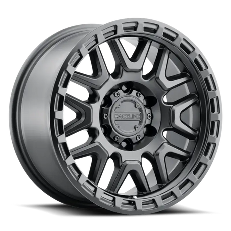 Raceline 953B Krank 17x8.5in / 6x139.7 BP / 0mm Offset / 106.1mm Bore - Satin Black Wheel - Wheels