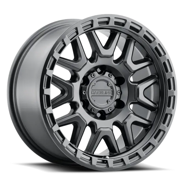 Raceline 953B Krank 17x8.5in / 6x139.7 BP / 0mm Offset / 106.1mm Bore - Satin Black Wheel - Wheels