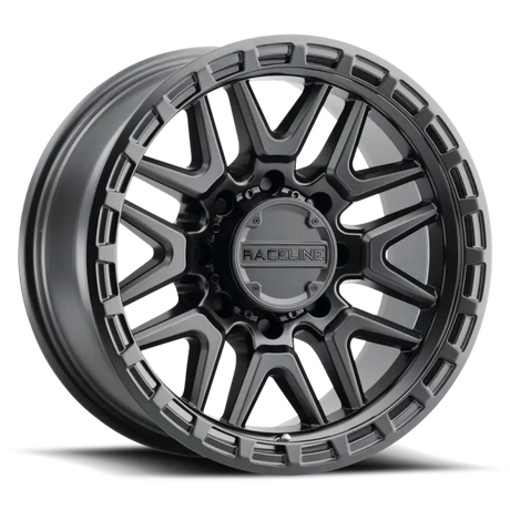 Raceline 953B Krank 18x9in / 8x170 BP / -12mm Offset / 125.2mm Bore - Satin Black Wheel - Truck & Automotive