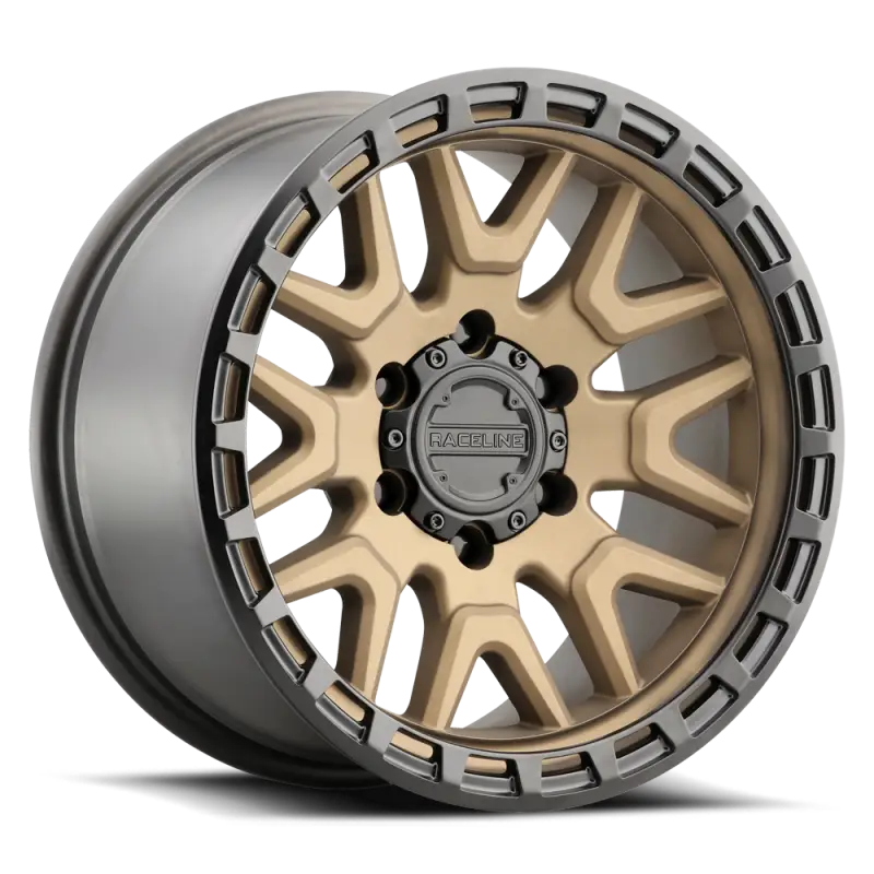 Raceline 953BZ Krank 17x9in / 5x127 BP / -12mm Offset / 78.1mm Bore - Bronze Wheel - Wheels