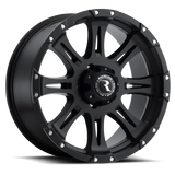 Raceline 981 Raptor 16x8in / 8x165.1 BP / 0mm Offset / 130.81mm Bore - Satin Black Wheel - Wheels