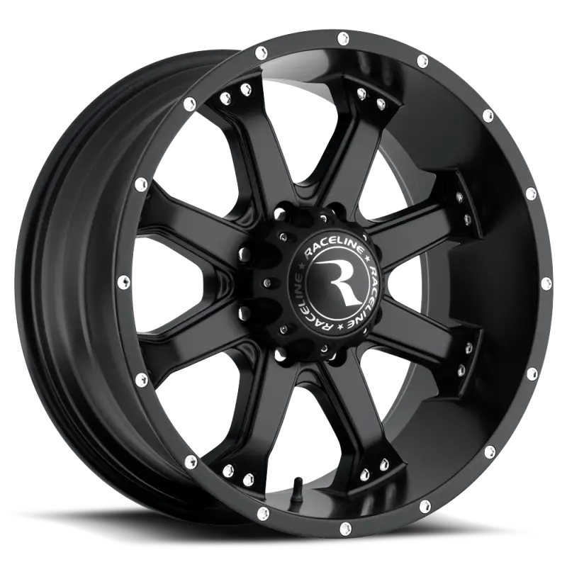 Raceline 991B Assault 18x9in / 5x150 BP / 25mm Offset / 110.3mm Bore - Satin Black Wheel - Wheels