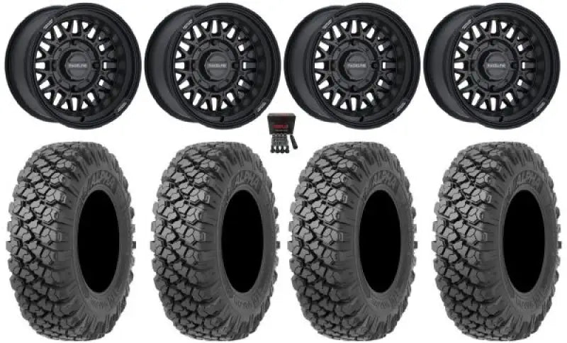 Raceline A13B-47037 + 10 Omega 14X7 4/137 5 + 2 ( + 10Mm) Satin Black - Wheels