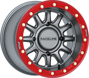 Alpha Wheel 4x156 Gunmetal/Red 15x7 (+10mm) - RACELINE